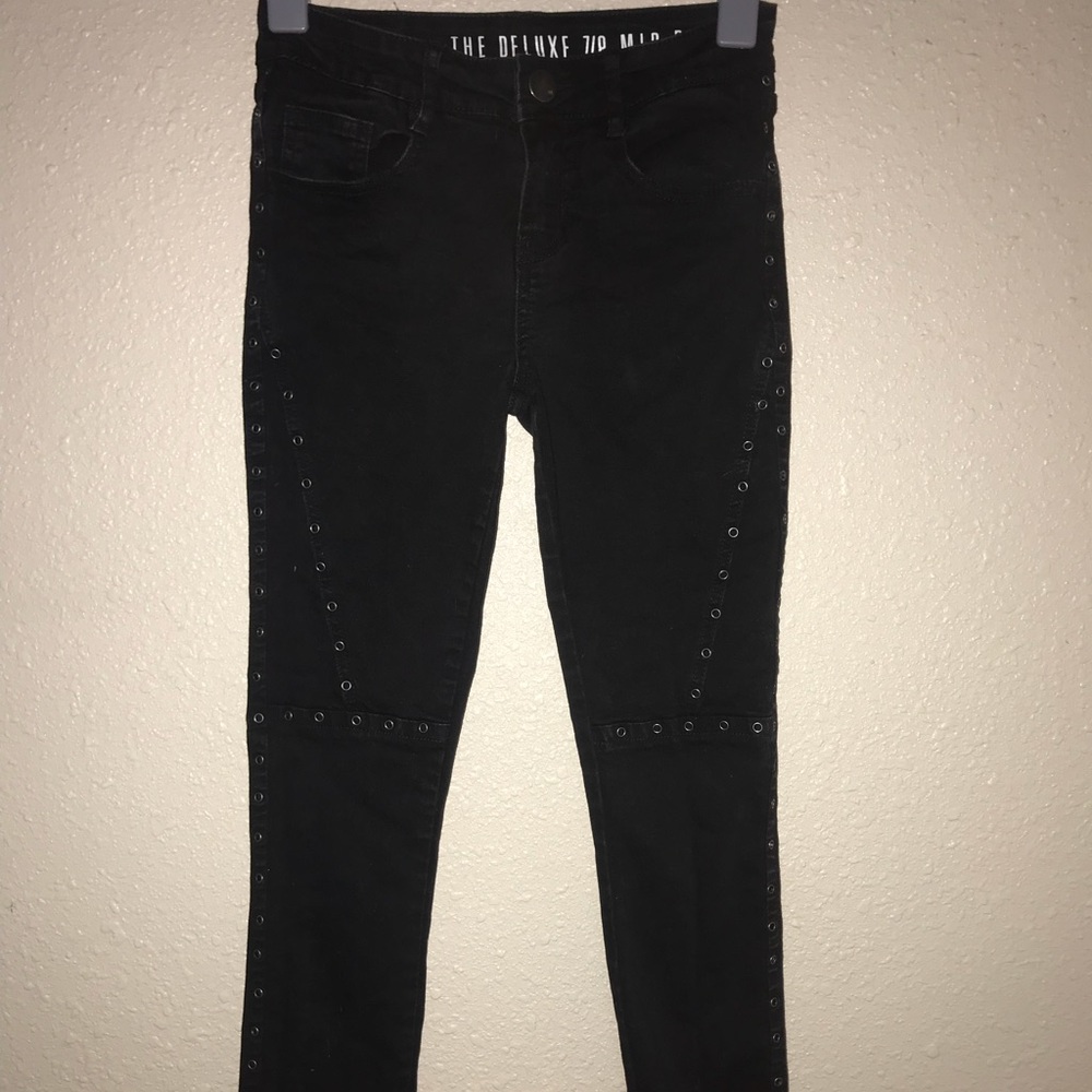 Cotton On 7/8 Skinny Jeans with Eyelets
